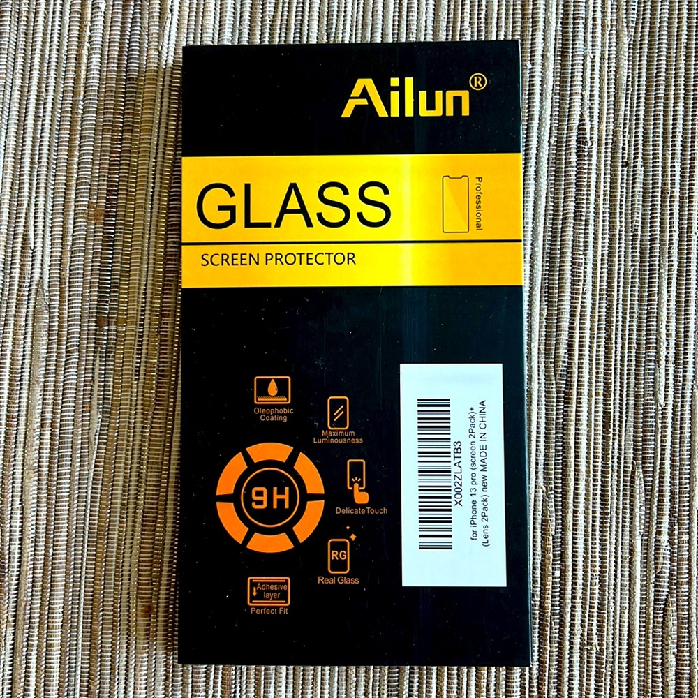 Ailun Glass Screen Protector for IPhone 13 pro (2 pack)